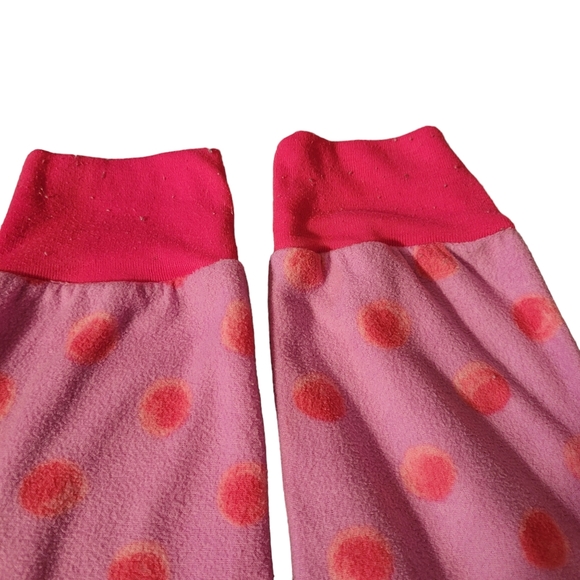 Two Circo Fuzzy Medium Girls Pajama Bottoms Pink Multicolor Bows - Picture 7 of 11